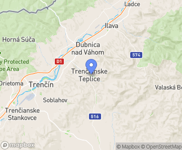 Hotel Most Slávy *** Trenčianske Teplice - Mapa