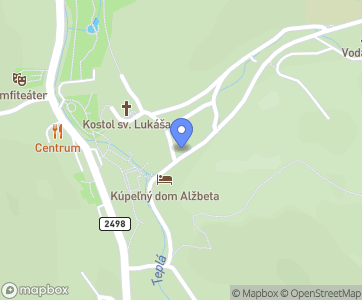 Kúpele Sklené Teplice - Mapa
