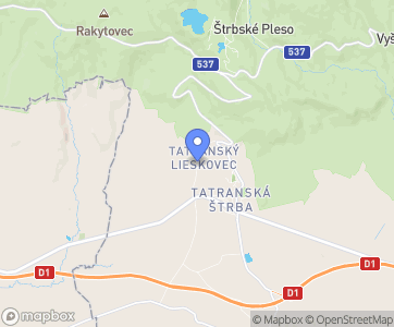 Chaty Tatra Tatranská Štrba - Mapa